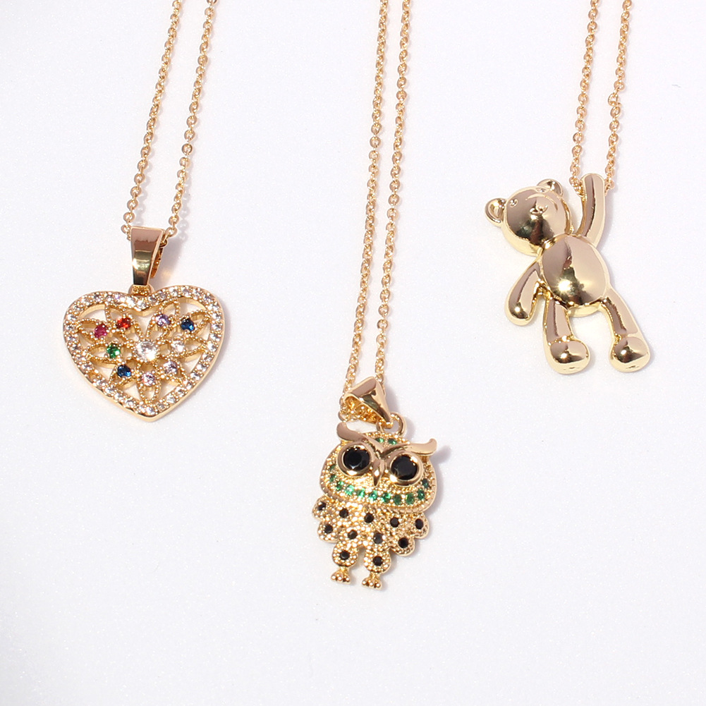 Fashionable Personality Bear Love Pendant Necklace - CJdropshipping