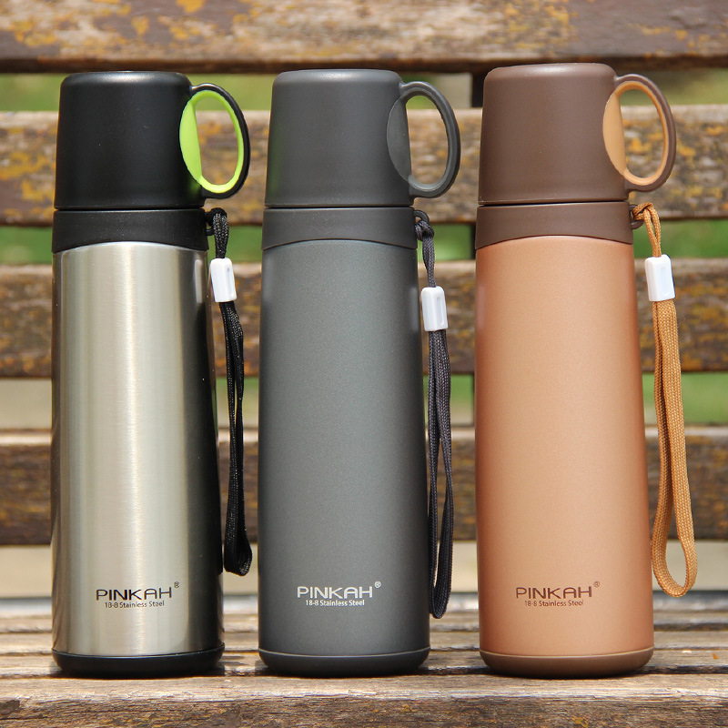 Stainless Steel Vacuum Flask with cup lid