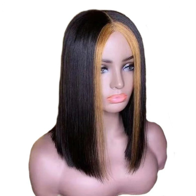 Straight Highlighted Bob Wig Lace Front Wig