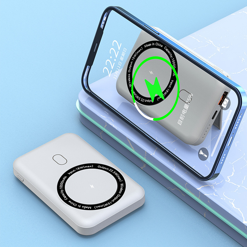 Compact Wireless Magnetic Charging Power Bank CJdropshipping