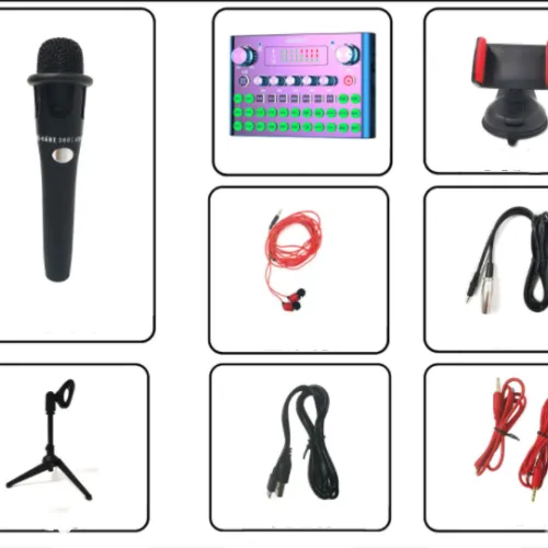style: A - F007plus Special Live Broadcast Equipment, Sound Card, Mobile Phone, Computer, Universal Internet Celebrity Singing And Microphone Equipment