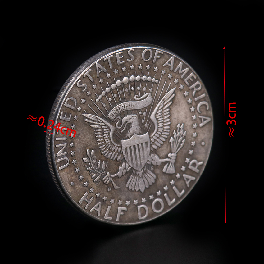 Beautiful 1/2 Half Dollar Hobo Coin - 1974 - Kennedy Skull 50c