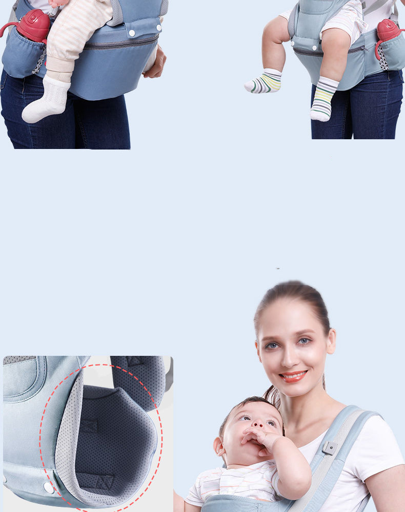 A Mom is Showing, How to Handle Her Child on 3 in 1 Ergo Baby Carrier