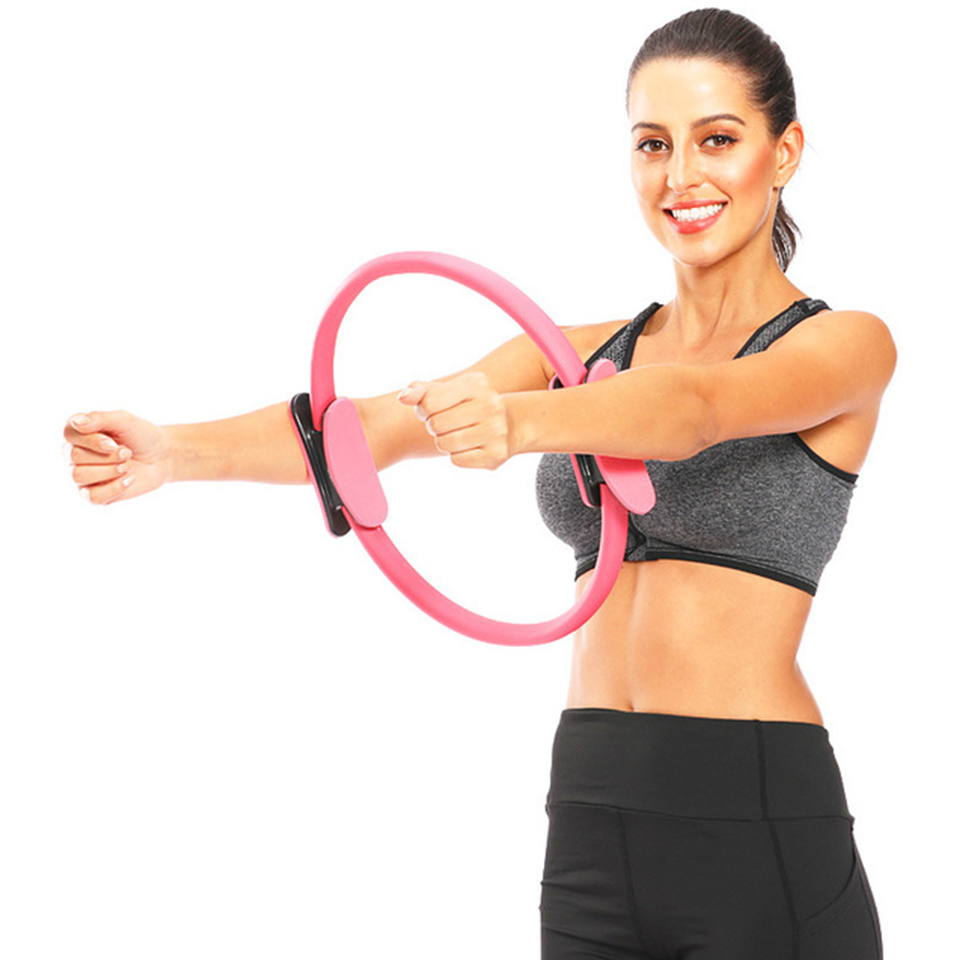 Yoga Fitness Pilates Ring Women Girls Circle Magic Dual Exercise Home Gym Workout Sports Lose Weight Body Resistance