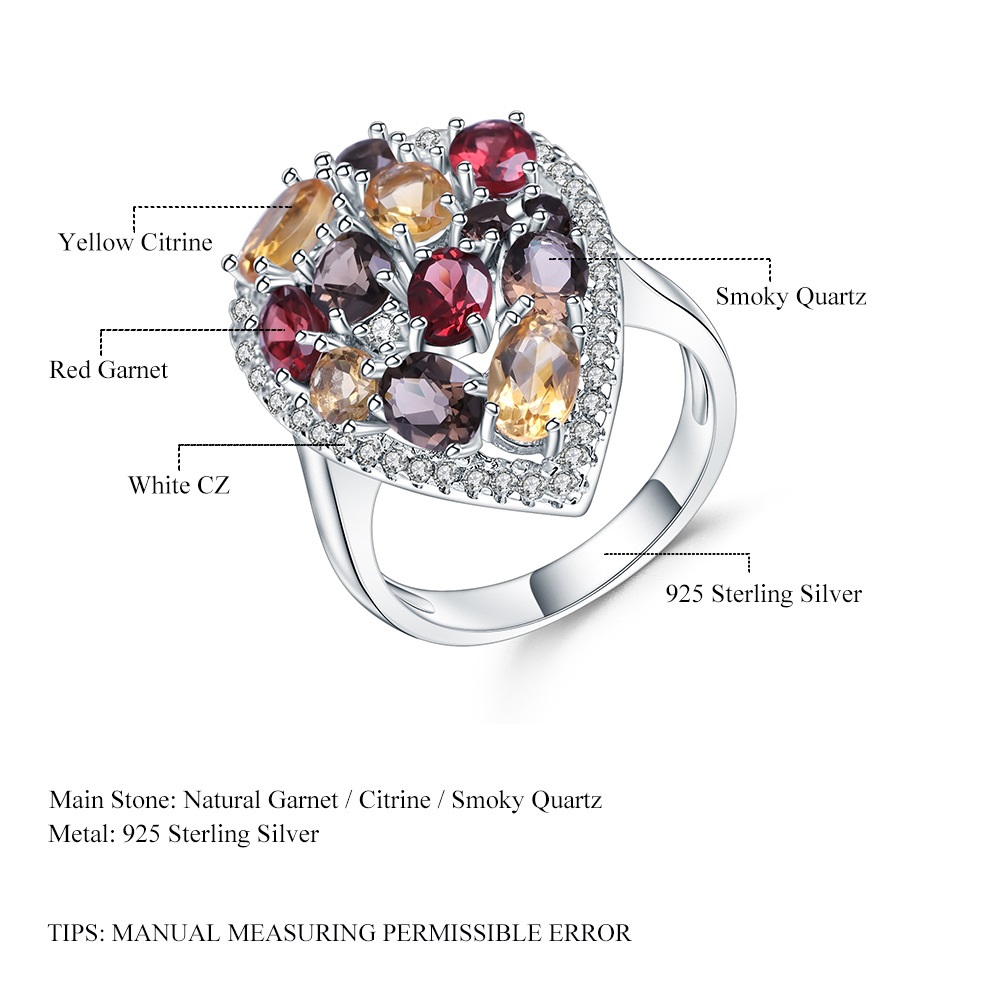 Grazia Jewelry Gemstone Mosaic Ring