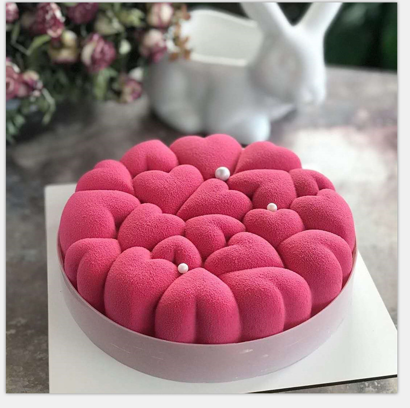 Love Mousse Cake Silicone Mold Mousse Cake Ring CJdropshipping