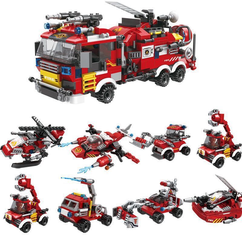 City Fire Fighting Model Building Blocks Educational Toys (810pcs)