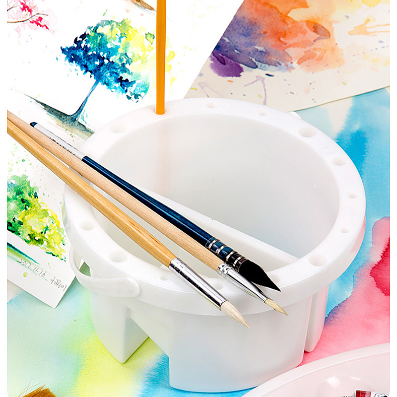 Student Art Use Portable Brush Holder For Painting Gouache Watercolor