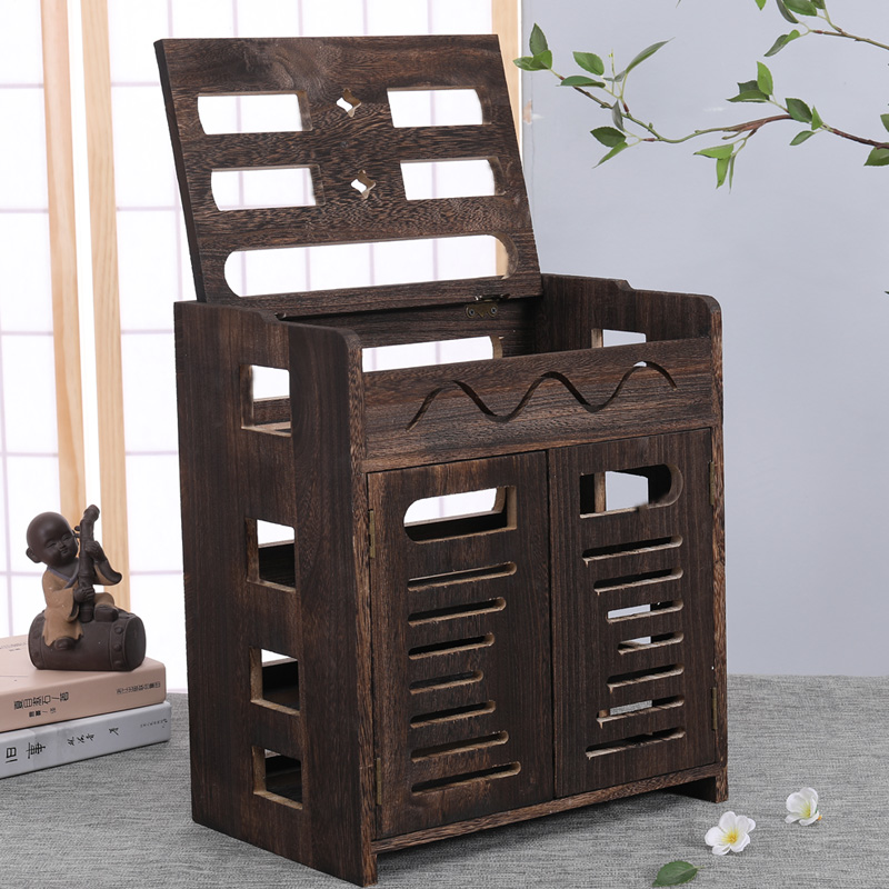Solid Wood Wireless Router Storage Box CJdropshipping