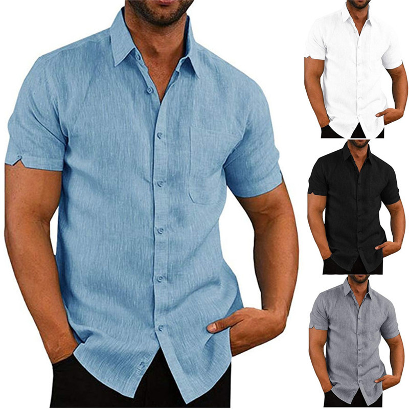 Men Short Sleeve Summer Shirt