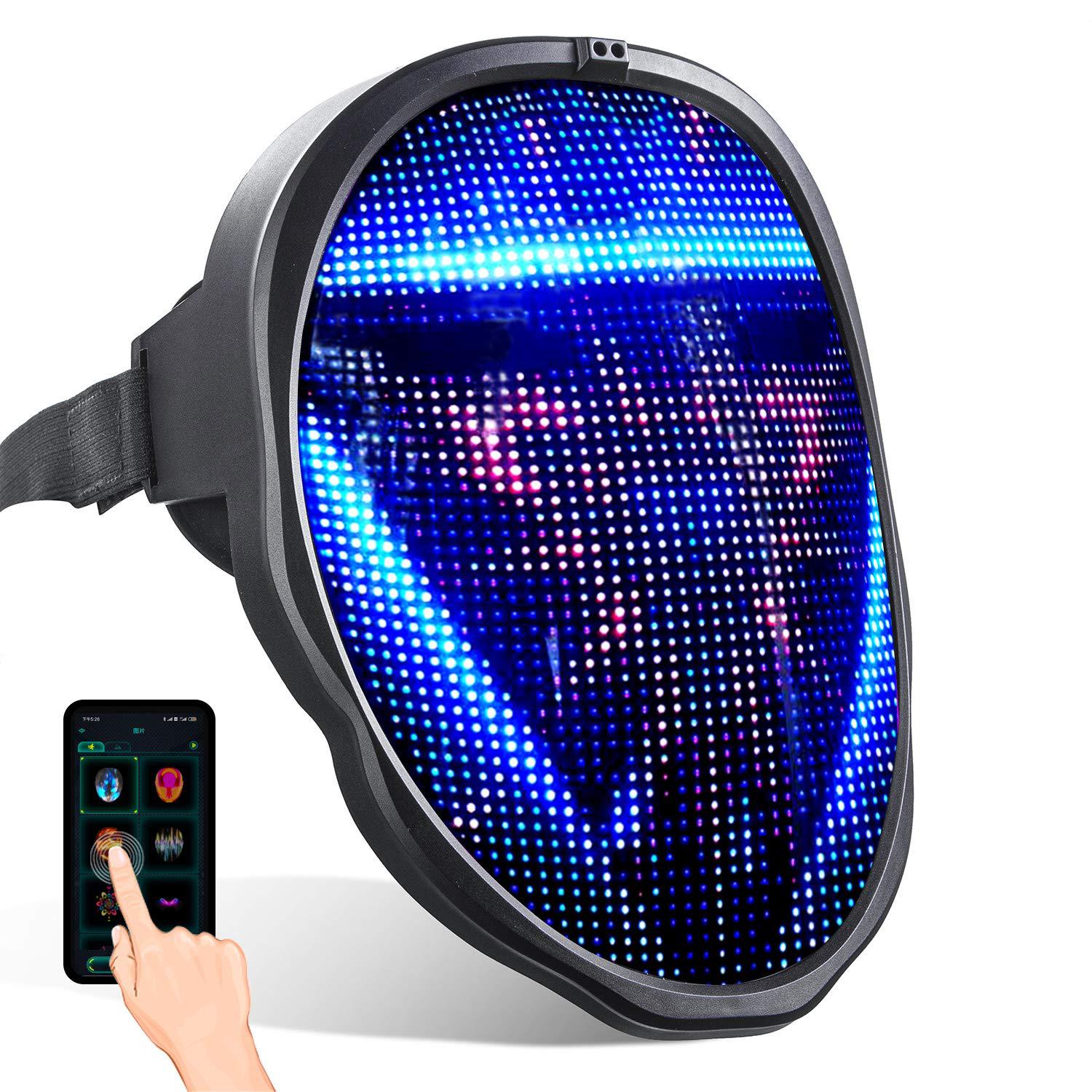 Full Color Led Face Changing Luminous Mask - CJdropshipping