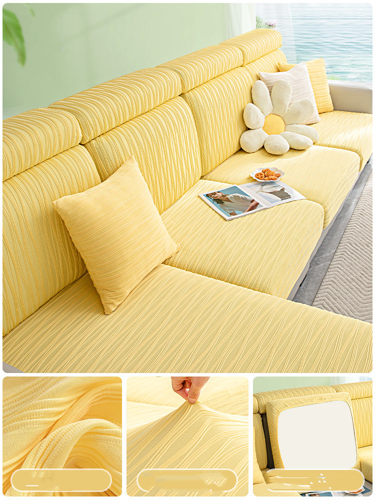 Stripes and solid colors sofa cover in ondaum world 