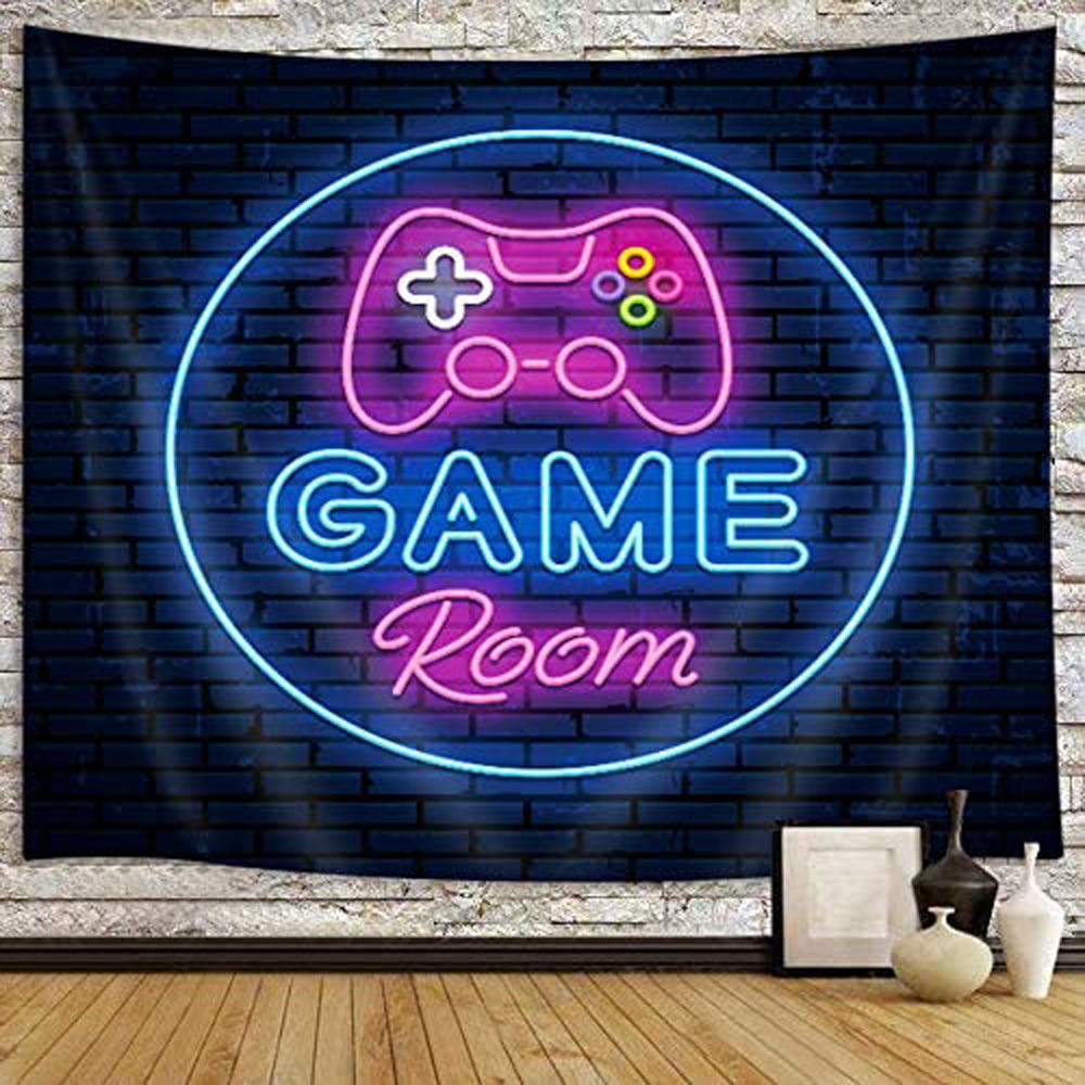 Men's Gaming Tapestry Cool Neon Gaming Wall Hanging CJdropshipping
