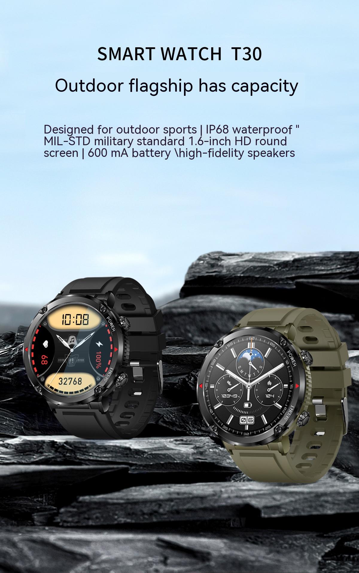 Large Screen HD Step Counting Heart Rate Blood Pressure More Than Sport Smart Watch
