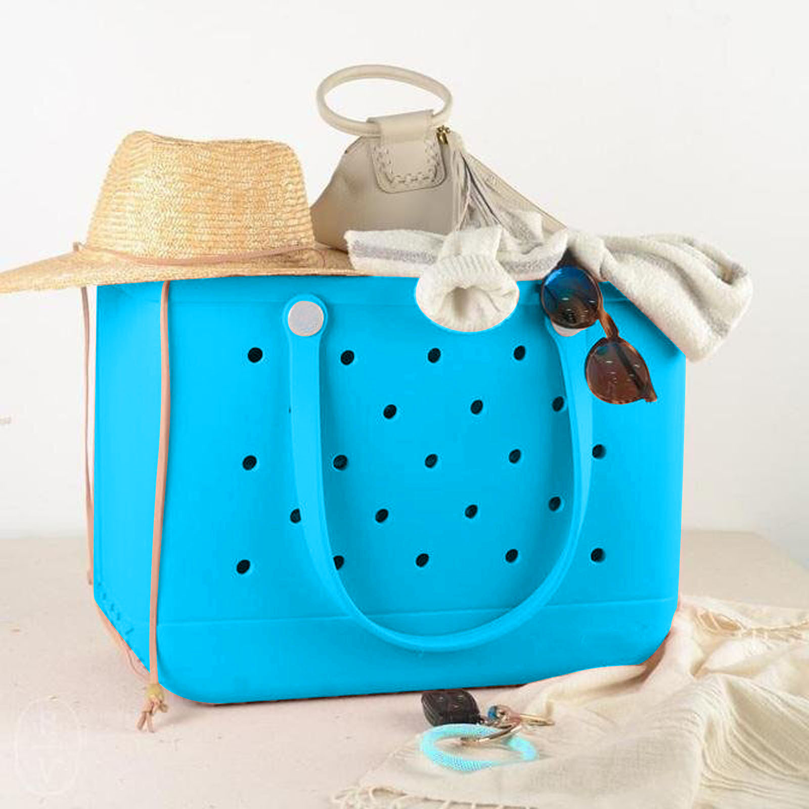 EVA Portable Waterproof Beach Tote Bag Big Handbag For The Beach Sports ...