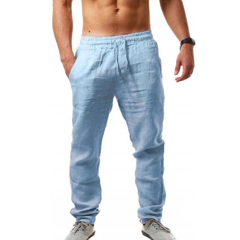 b6bb4812 f59a 49d4 8e5e 288f6f51c048 - Breathable Cotton And Linen Loose Casual Sports Trousers