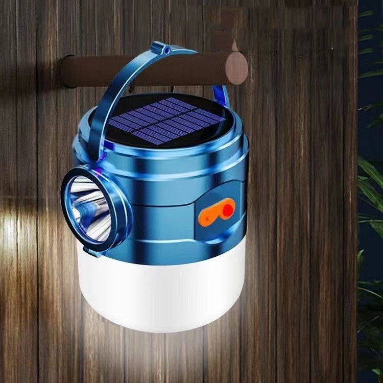 Solar Rechargeable Hand Bulb Lamp Lighting Home Outdoor CJdropshipping