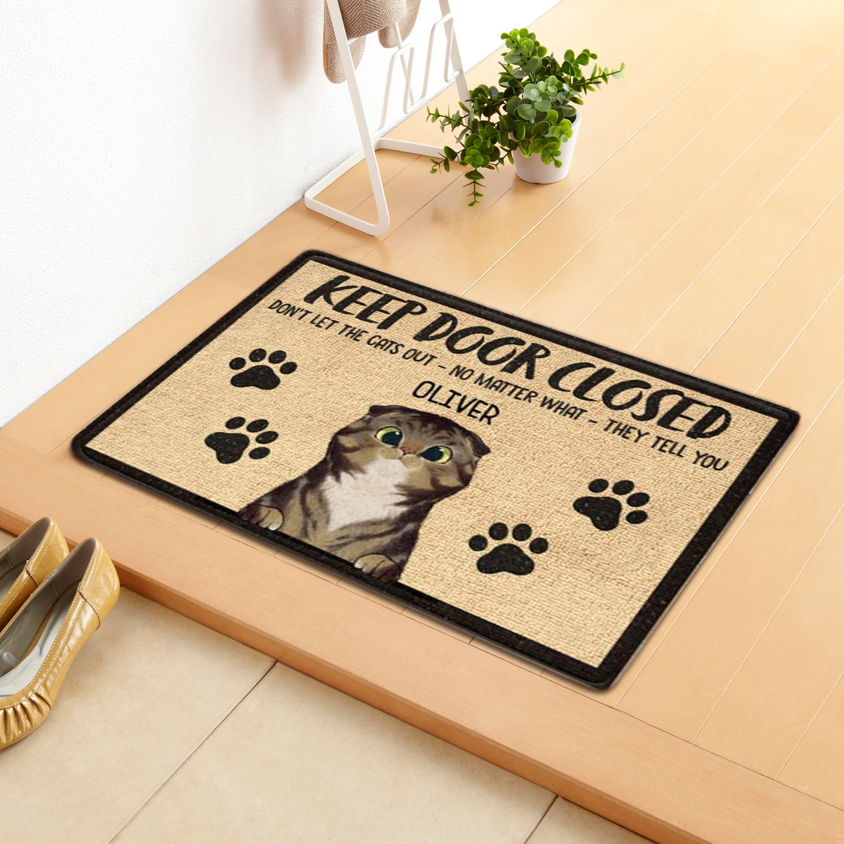 New Cartoon Retro Cat Door Mat CJdropshipping