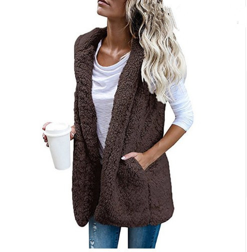 Fashion Hooded Cardigan Sleeveless Vest Sweater Jacket shopper-ever.myshopify.com