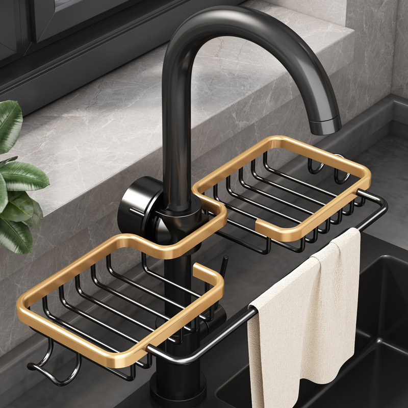 Kitchen Storage Faucet Rack Drain Basket CJdropshipping