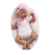 17 Inches Bebe Reborn Baby Dolls 43cm Silicone Vinyl Soft Full Body Lifelike Simulation Bebe Doll Gift Toy for Children LoL