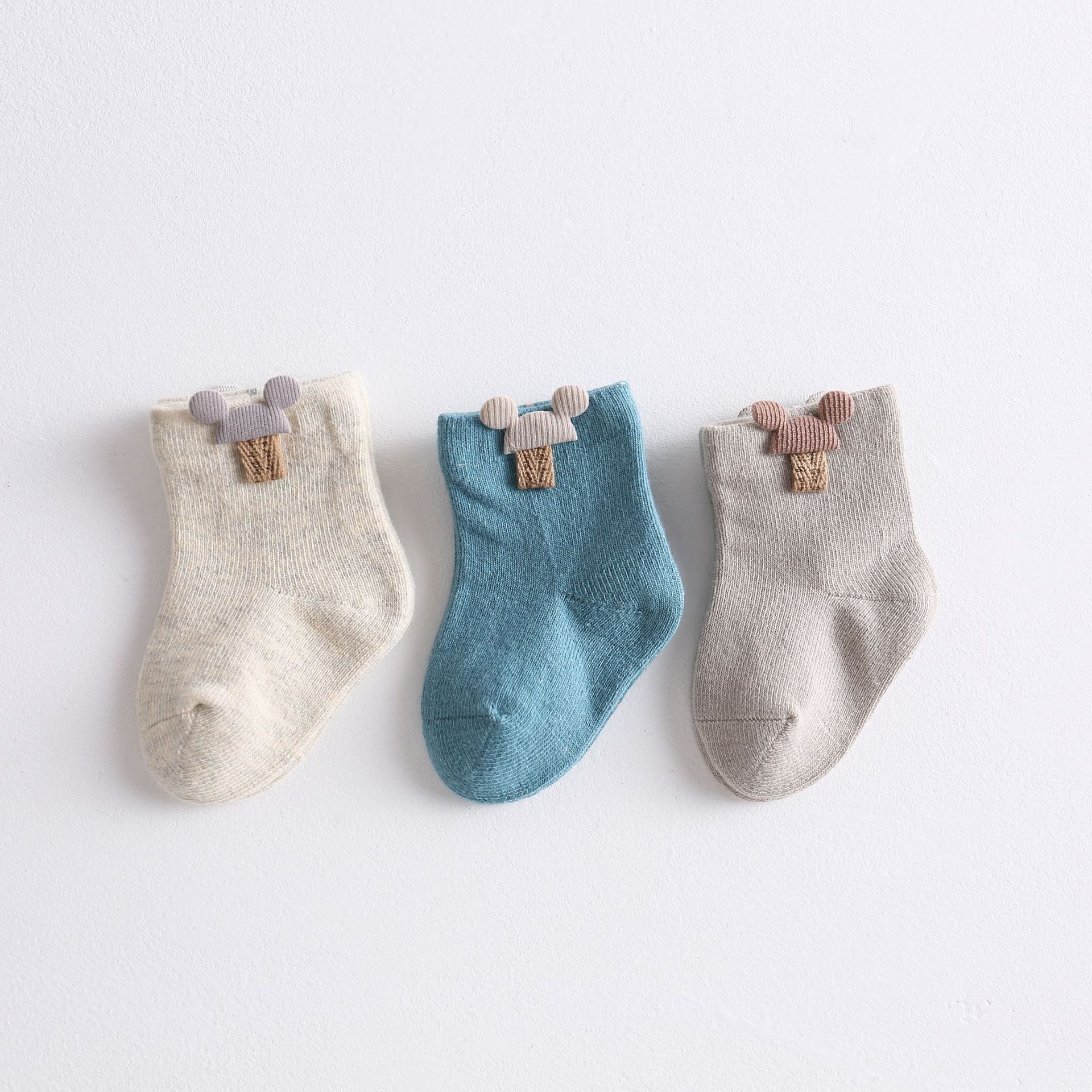Trendy Cartoon-themed Cotton Baby Socks