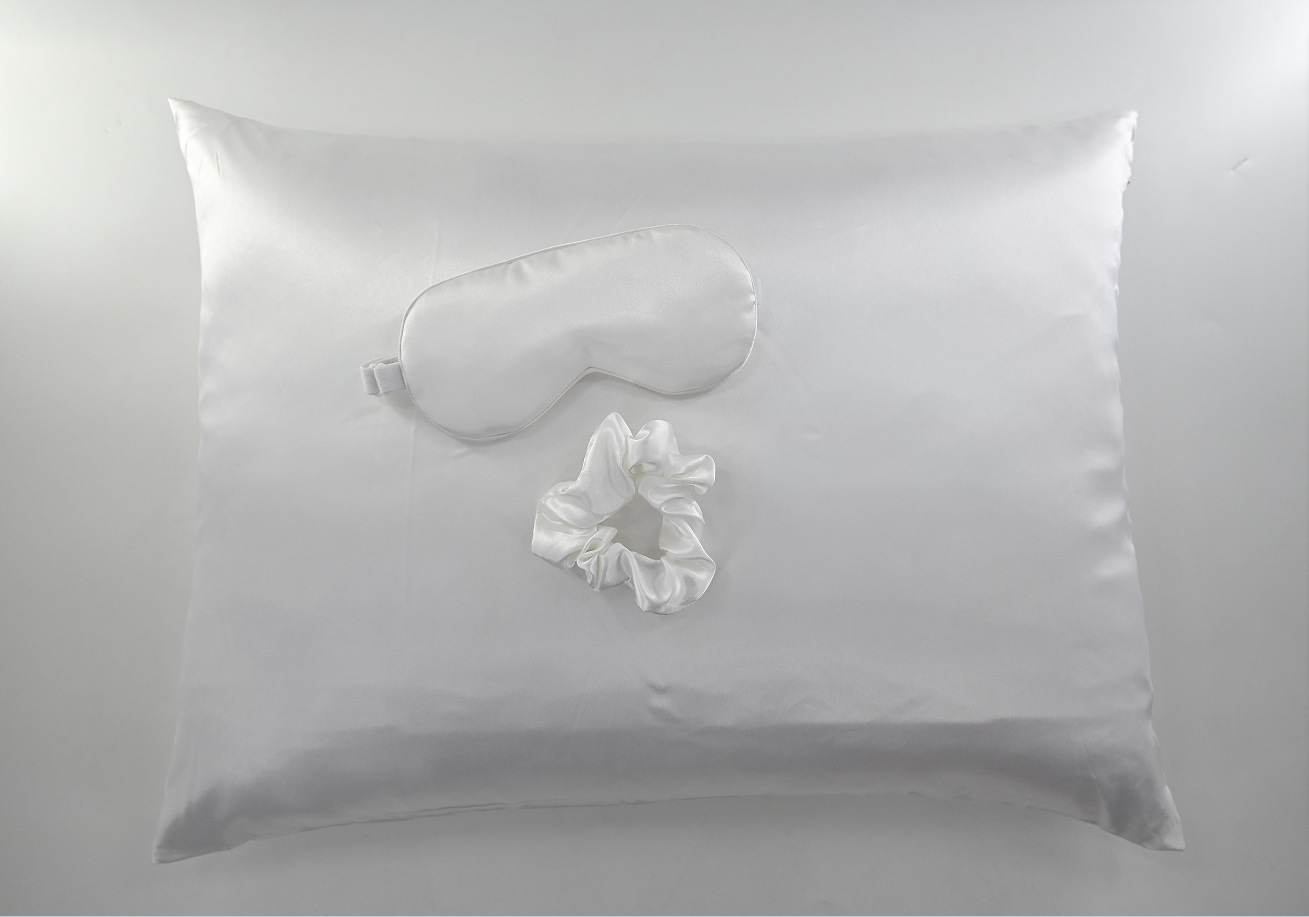 Premium Satin Silk Pillowcase with crunches Hypoallergenic & Ultra-Soft Bedding
