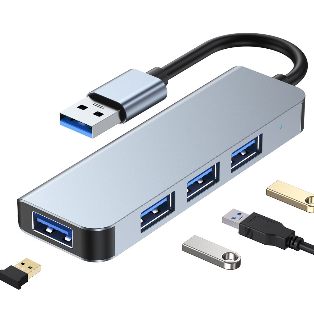 <ul> <li><strong>Four USB 3.0 Ports:</strong> Expand connectivity with high-speed data transfer</li> <li><strong>Compact and Portable:</strong> 12.5cm line length for easy integration</li> <li><strong>Aluminum Case:</strong> Durable and stylish design</li> <li><strong>Plug-and-Play:</strong> No drivers required for easy setup</li> <li><strong>Versatile Use:</strong> Ideal for connecting multiple USB devices</li> </ul>