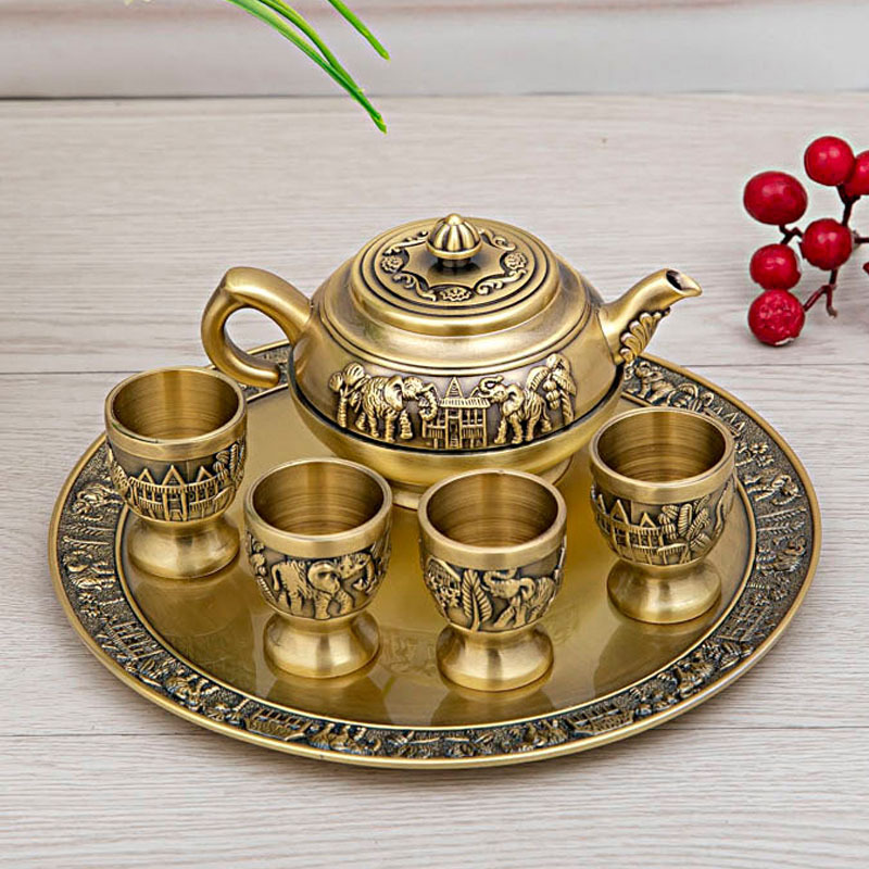 Highend Light Luxury National Tide Tea Set Tea Cup Teapot Tray