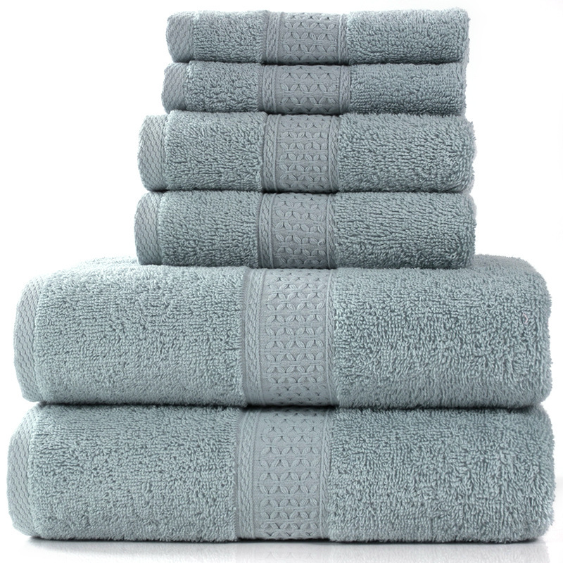 bdc62d35 0c63 4a3b a741 8df5c736ad5c - Cotton absorbent towel set of 3 pieces and 6 pieces