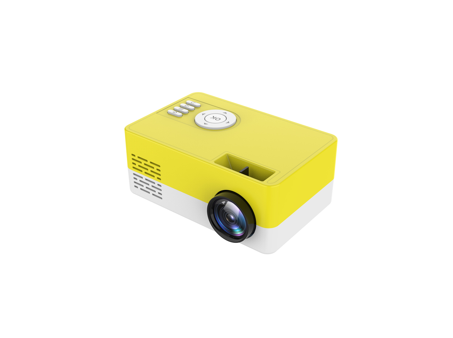 Buy smart portable 1080P video HD mini LED projector - Yellow