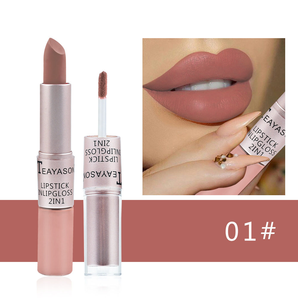 Double-ended Non-stick Cup Matte Lip Gloss