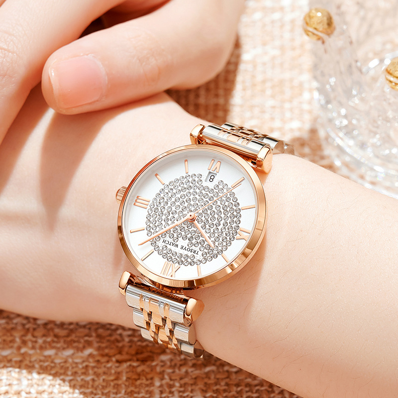 Starry Diamond Quartz Watch For Women