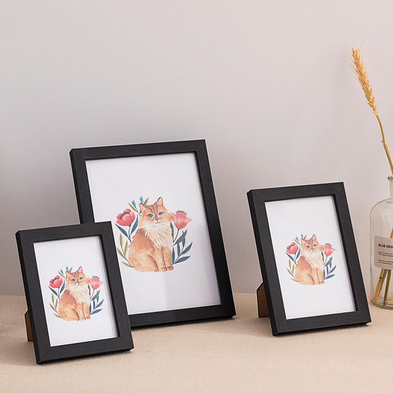 Simple Wooden Photo Frame Set Up Wall Picture CJdropshipping
