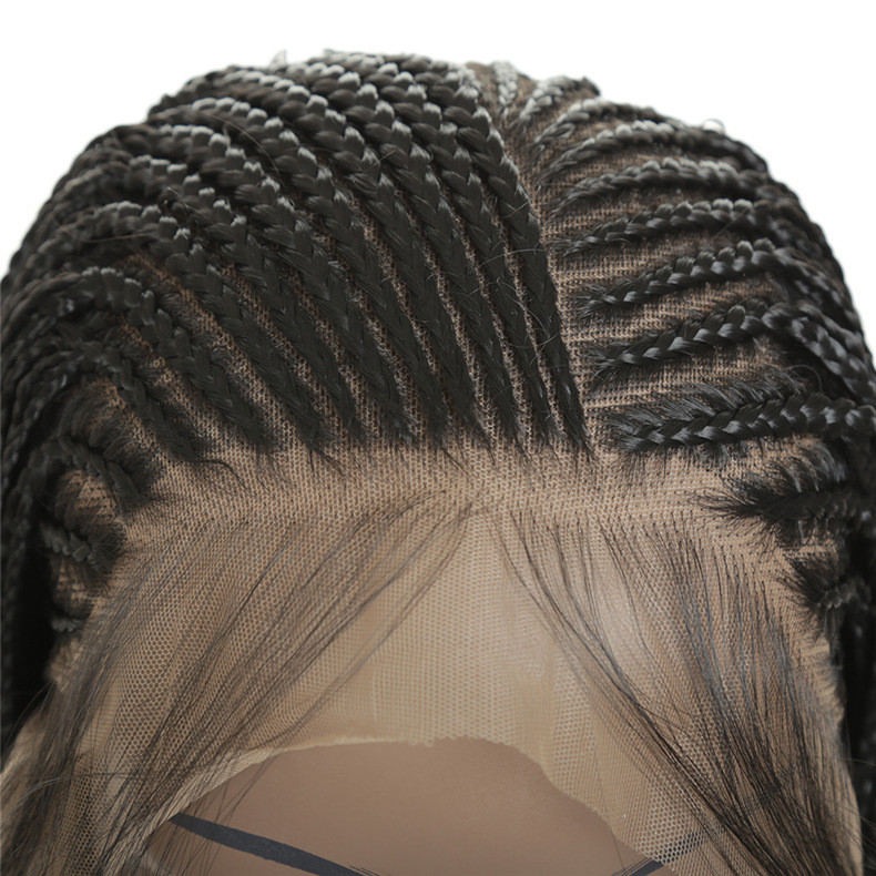 Lace Frontal Braided Wig For Black Women