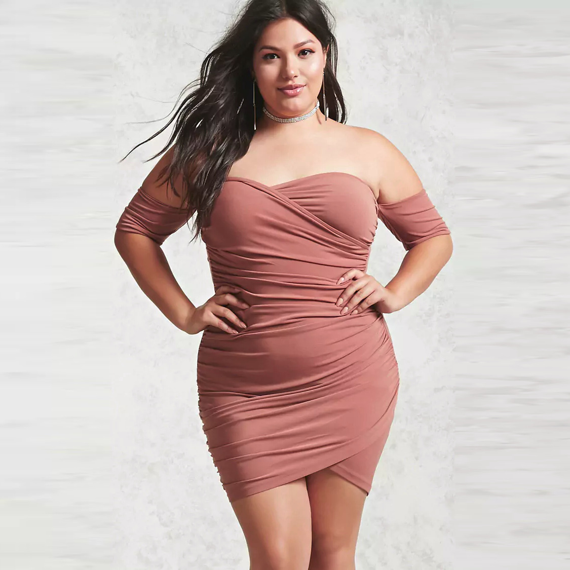 Sexy One-Neck Halter Short Skirt Fat Lady Dress - CJdropshipping