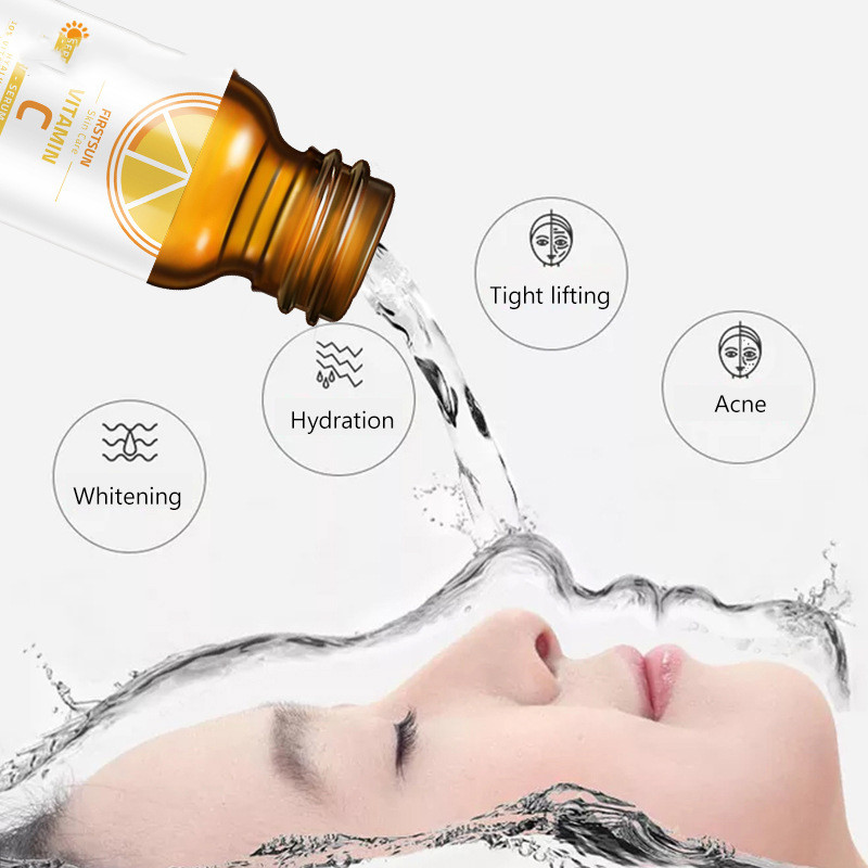 Vitamin C Serum For Face Natural Skin Care Facial Treatment Neck and Chest Anti-Aging Serum Fights Pigmentation Fine Lines And Wrinkles