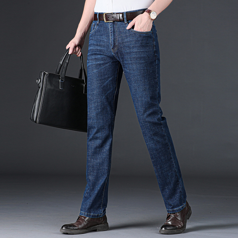 c305d0c1 653d 4538 8263 d94660aeee6d - Loose Straight-Leg Young Business Casual Thin Jeans