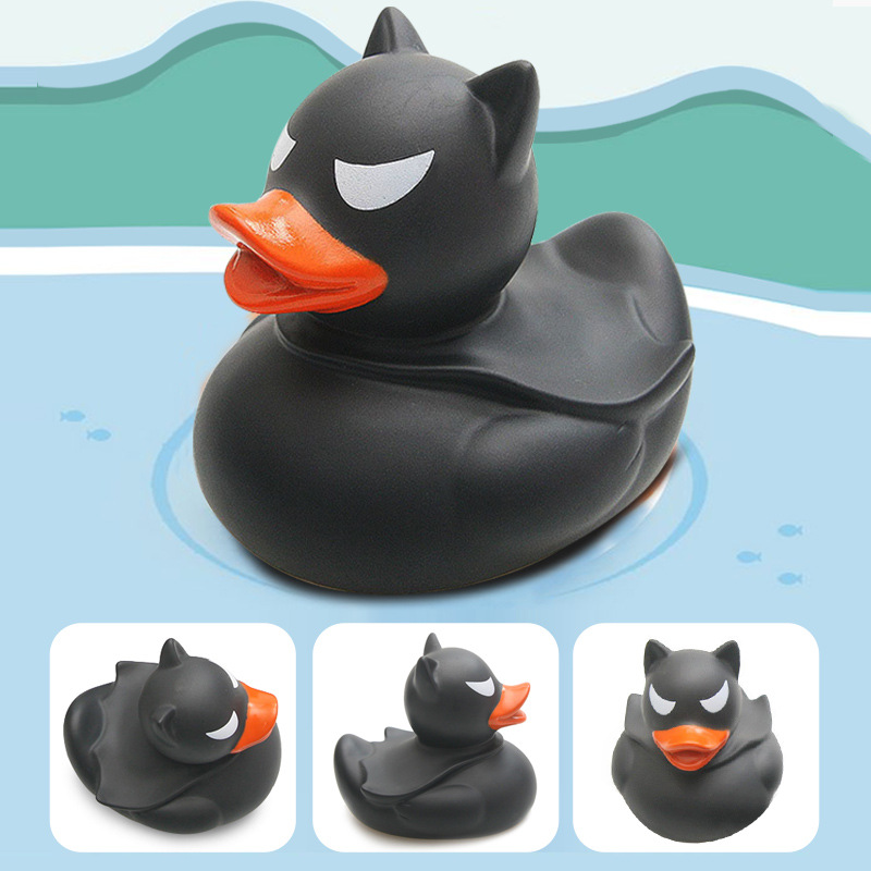  "Rubber Duck Bath Toys Floating on Water"