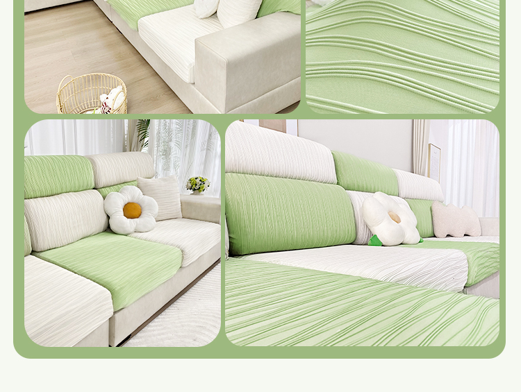 Ice Silk Elastic Sofa Cover Full Package 1