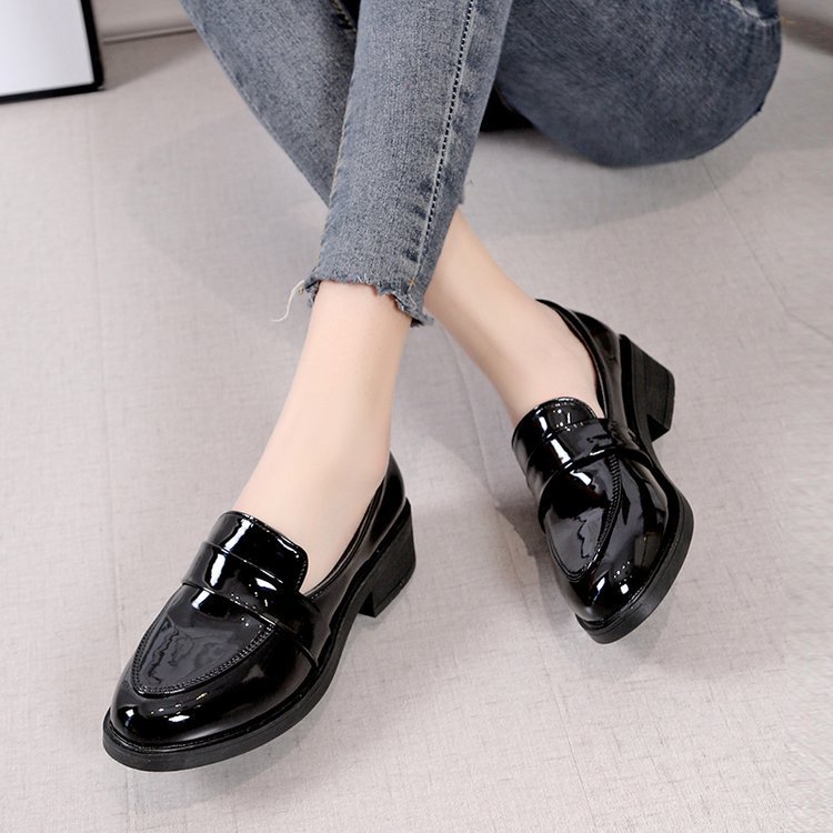 Women's Pointed Toe Chunky Heel Fashion Casual Shoes