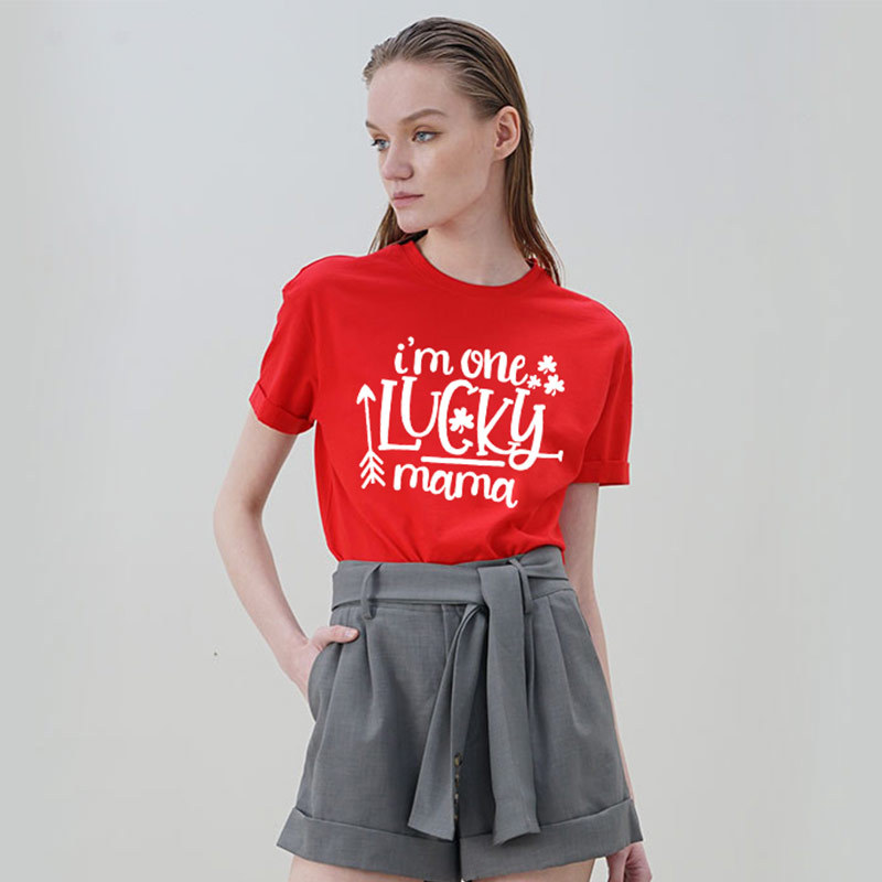 c509b7eb 4ab5 45be ba42 b86a7eea252e - Tops English Letters Printed Solid Color T-Shirt