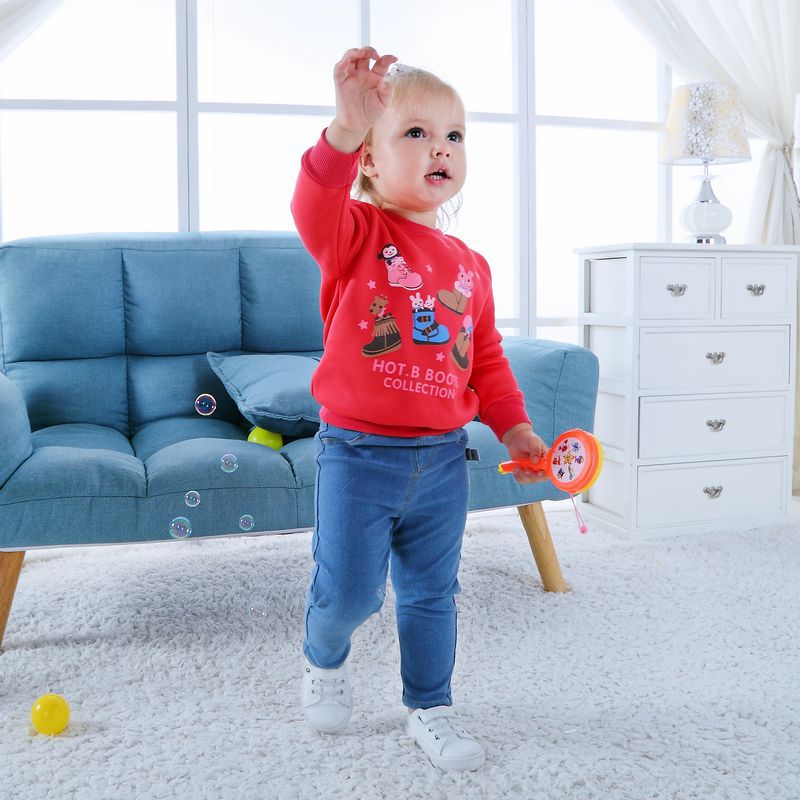 style: 11 Style, Child size: 110cm - Children's Long-sleeved Sweater Round Neck Bottoming Shirt Suit