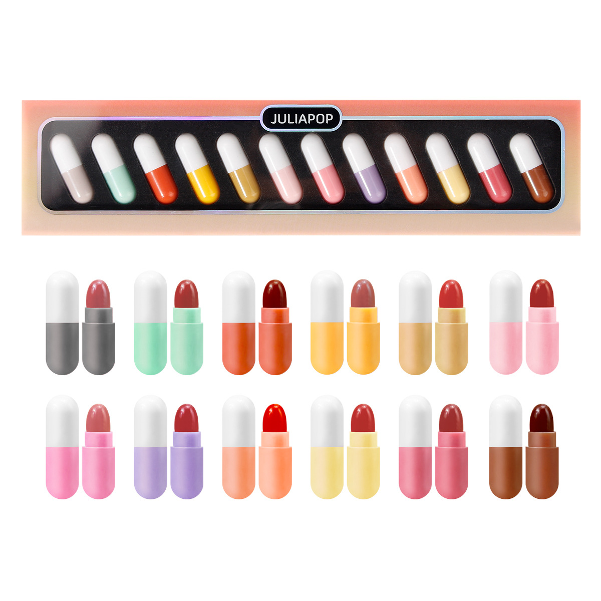 Capsule 12 Color Matte mini lipstick Set