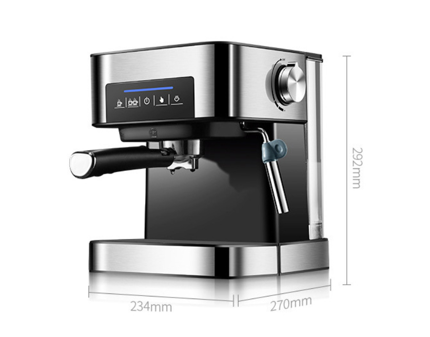 Elevate your home coffee with our Smart Espresso Machine—craft lattes, cappuccinos, and more effortlessly using the built-in Milk Frother. Redefine your coffee routine with sleek design, customizable features, and easy maintenance.