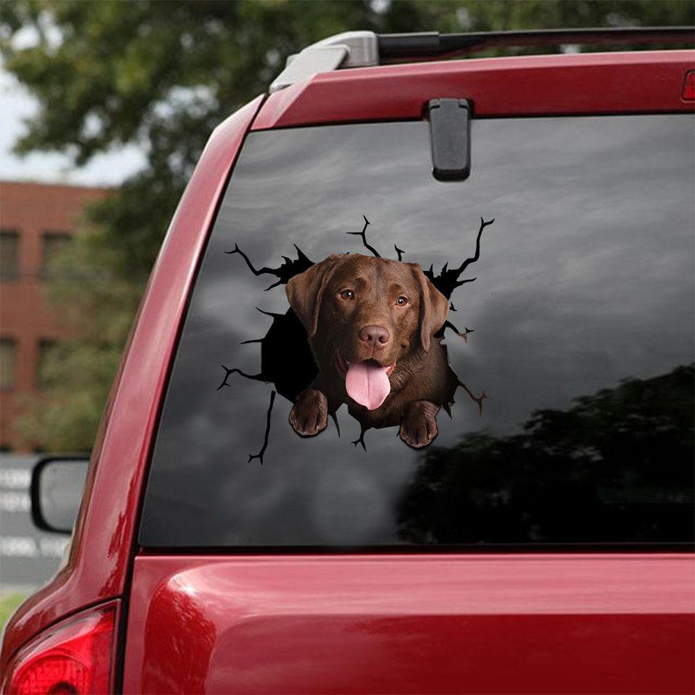 c6929f1a 3d5a 4ec6 a943 71dc06019221 - Animal Wall Stickers All Kinds Of Puppy Creative Hole Car Window Electrostatic