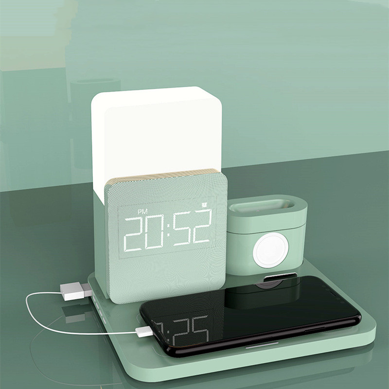 Multifunctional Alarm Clock and Wireless Charger 6