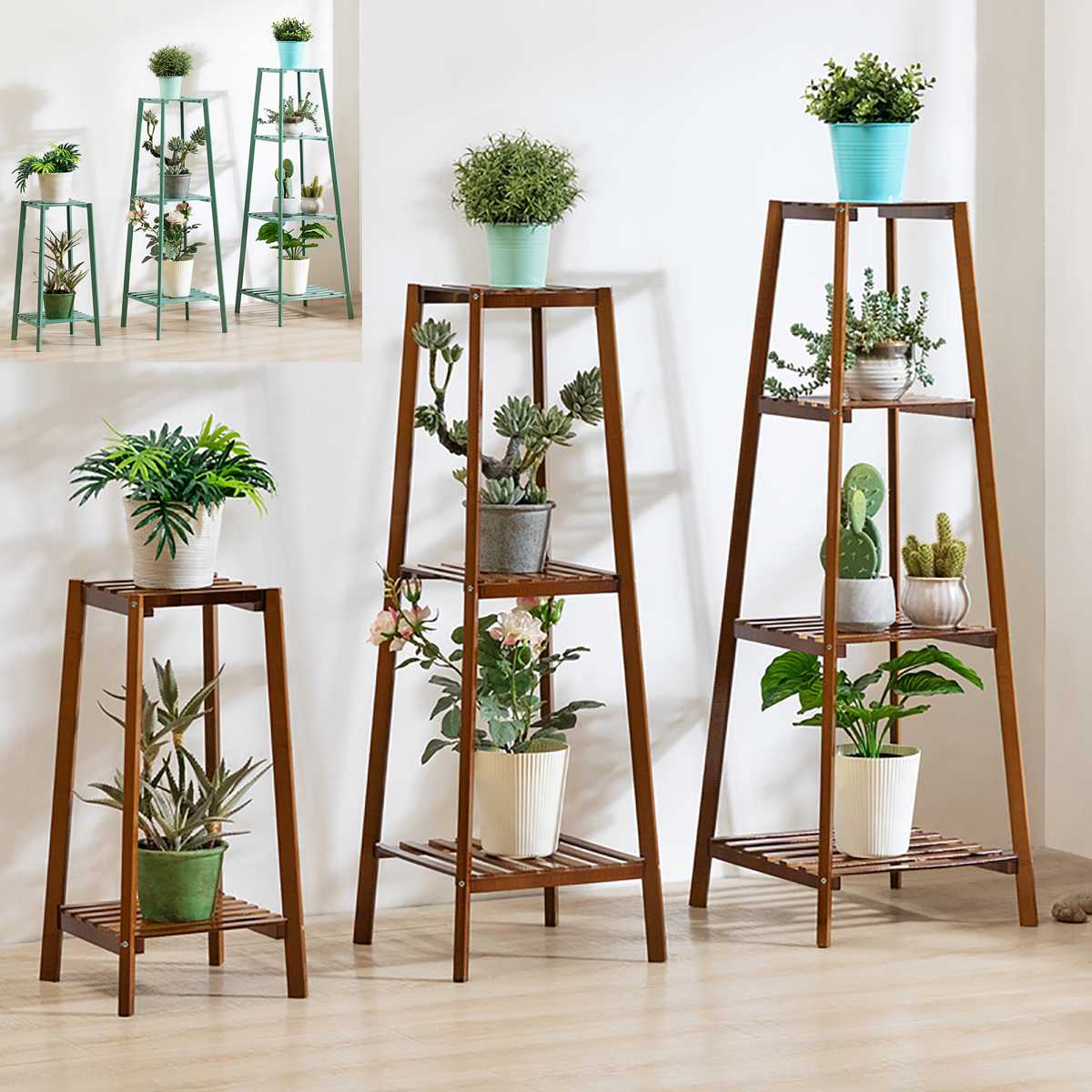 Bamboo Plant Stand