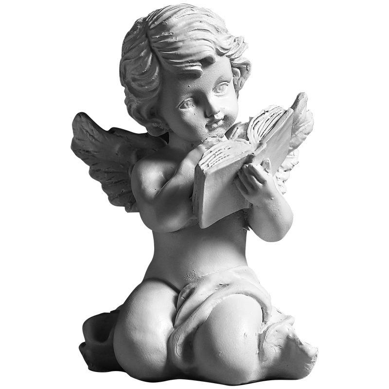 Statue Ange et Livre