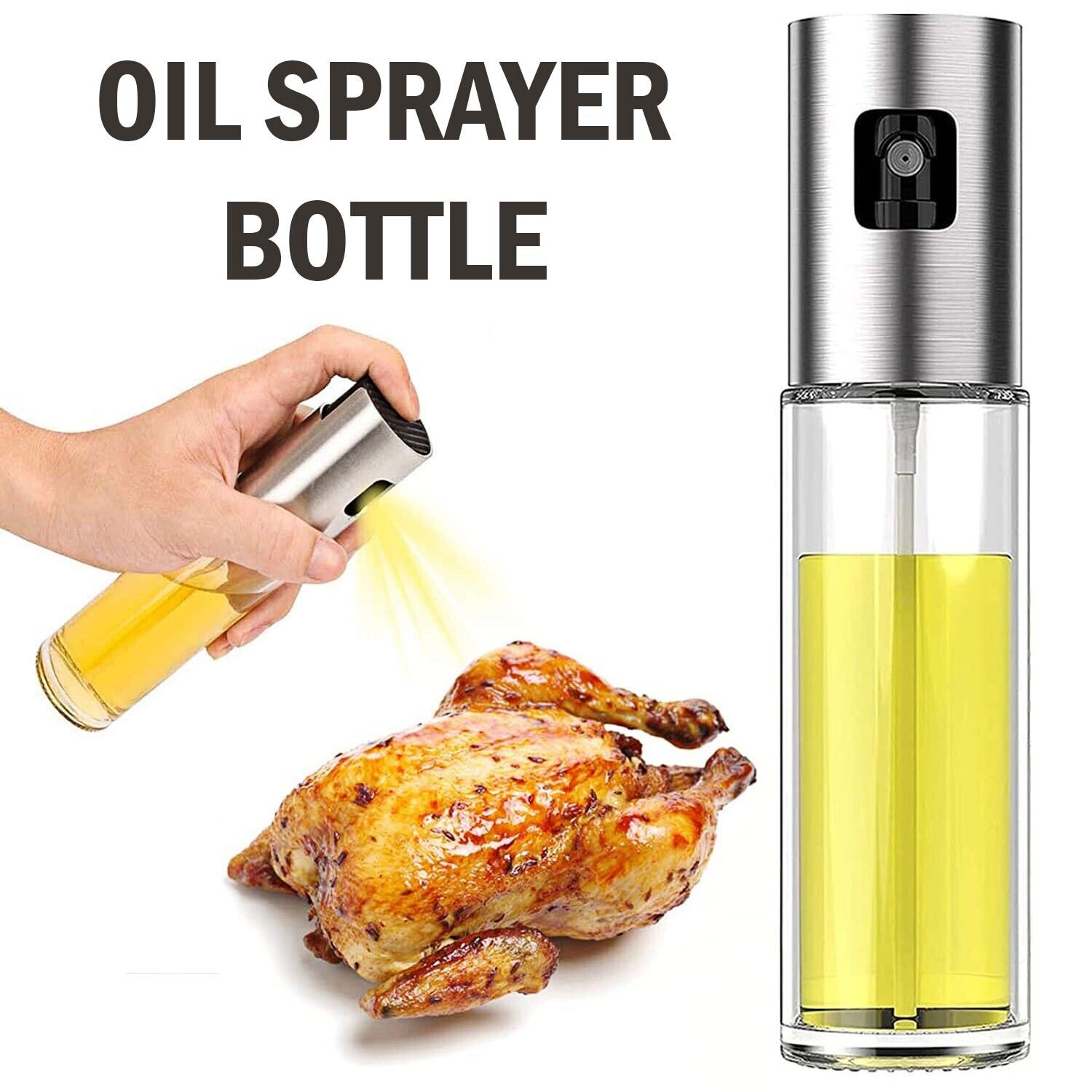 Portable Olive Oil Spray Bottle for Cooking and Baking